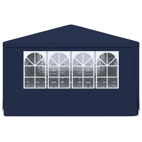 Partytent met zijwanden professioneel 90 g/m² 4x6 m blauw