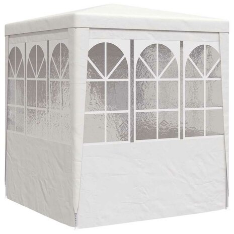 Partytent met zijwanden professioneel 90 g/m² 2,5x2,5 m wit
