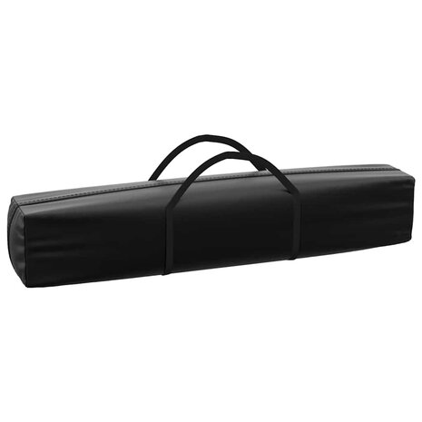 Partytent inklapbaar met zijwanden 3x6 m zwart