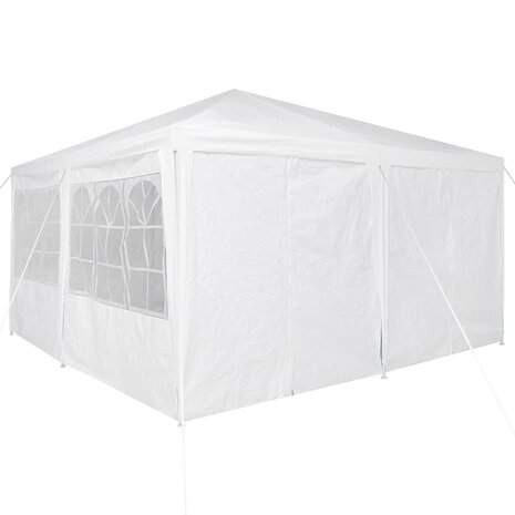 Partytent Wit 400 x 400 x 266 cm Polyester en staal