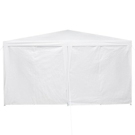 Partytent Wit 400 x 400 x 266 cm Polyester en staal