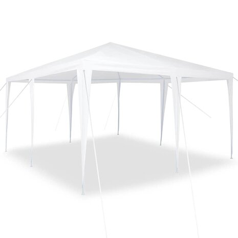 Partytent Wit 400 x 400 x 266 cm Polyester en staal