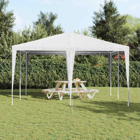 Partytent Wit 400 x 400 x 266 cm Polyester en staal