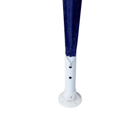 Partytent Blauw en Wit 400 x 400 x 266 cm Polyester en staal