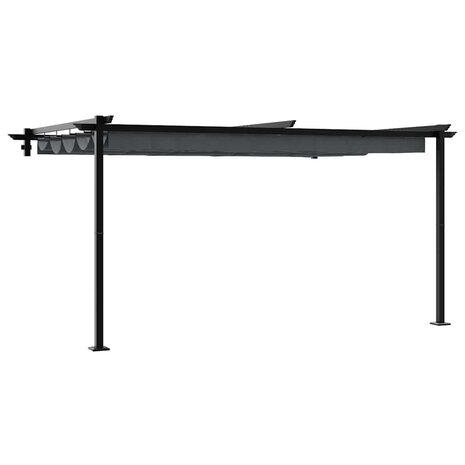 Wandgemonteerde Pergola Antraciet Staal