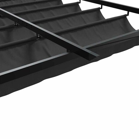 Wandgemonteerde Pergola Antraciet Staal
