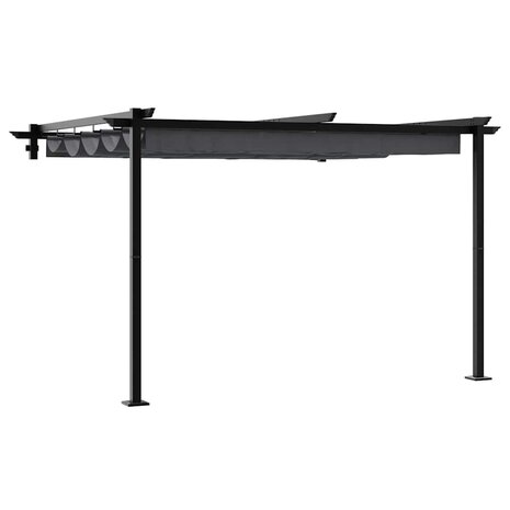 Wandgemonteerde Pergola Antraciet Staal