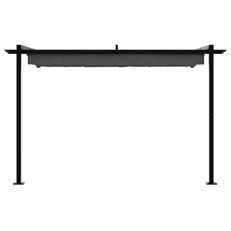 Wandgemonteerde Pergola Antraciet Staal