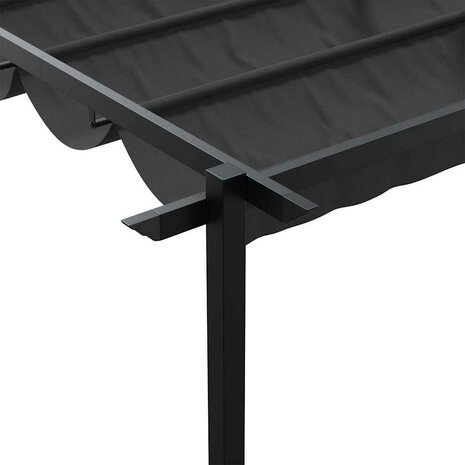 Wandgemonteerde Pergola Antraciet Staal
