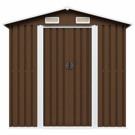 Tuinberging 204x132x186 cm staal bruin