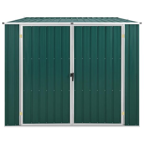 Tuinschuur 195x198x159 cm gegalvaniseerd staal groen