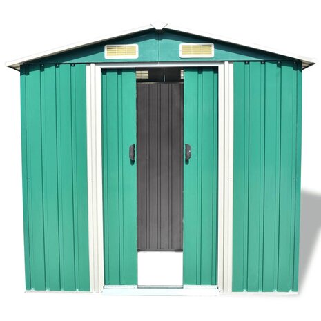 Tuinberging 204x132x186 cm metaal groen