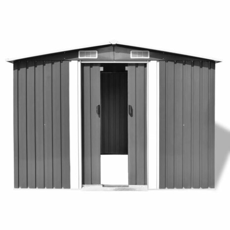 Tuinberging 257x205x178 cm metaal grijs