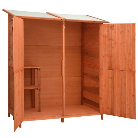 Tuinschuur 136x75x160 cm massief vurenhout