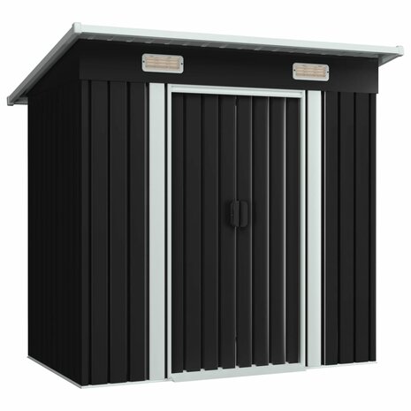 Tuinschuur staal antraciet