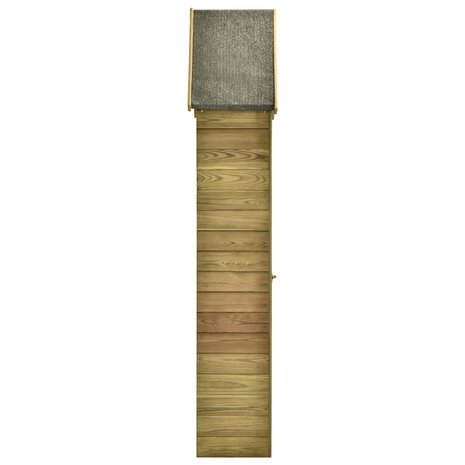 Tuinschuur met deur 69,5x32x178 cm geïmpregneerd grenenhout