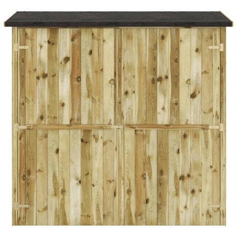 Tuinschuur 182x76x175 cm geïmpregneerd grenenhout