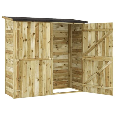 Tuinschuur 182x76x175 cm geïmpregneerd grenenhout