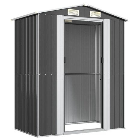 Tuinschuur 192x108x223 cm gegalvaniseerd staal antracietkleurig