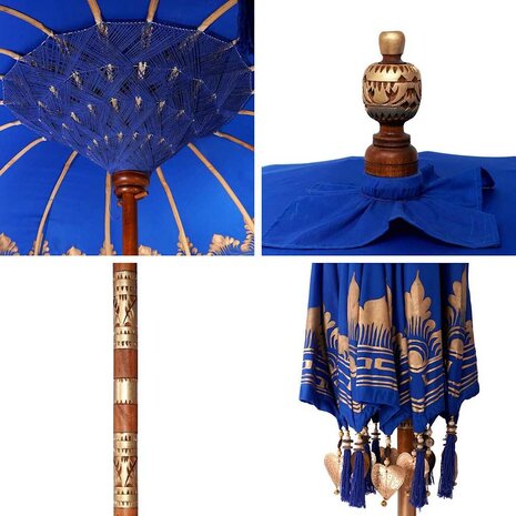 Balinese Parasol Blauw (210-220) x 260 cm