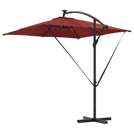 Cantilever Banana Parasol Terracotta 249 x 249 x 250 cm