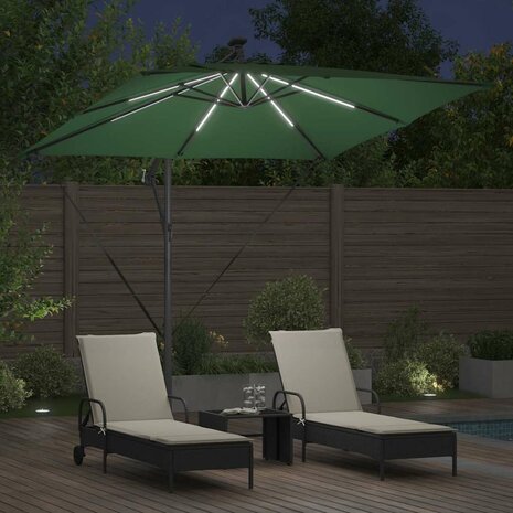 Cantilever Banana Parasol Groen 249 x 249 x 250 cm