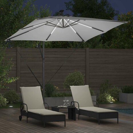 Cantilever Banana Parasol Zand 249 x 249 x 250 cm