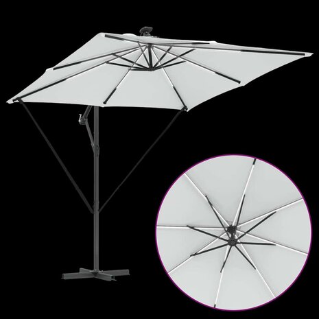 Cantilever Banana Parasol Zand 249 x 249 x 250 cm