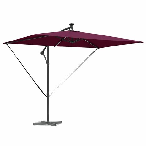 Cantilever Banana Parasol Bordeauxrood 294 x 200 x 254 cm