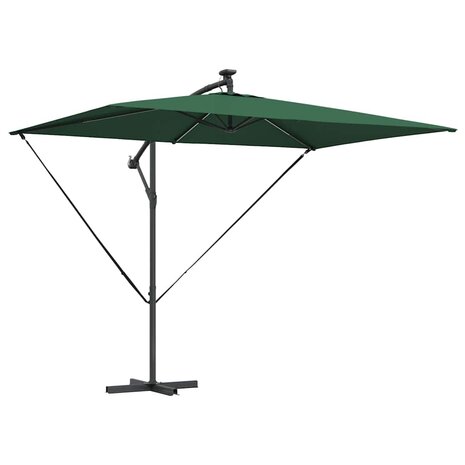 Cantilever Banana Parasol Groen 294 x 200 x 254 cm