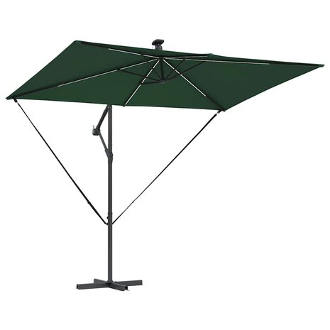 Cantilever Banana Parasol Groen 294 x 200 x 254 cm
