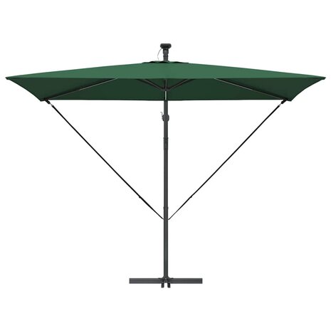 Cantilever Banana Parasol Groen 294 x 200 x 254 cm