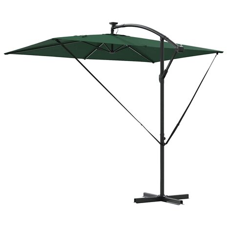 Cantilever Banana Parasol Groen 294 x 200 x 254 cm