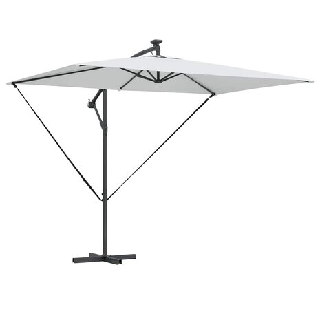 Cantilever Banana Parasol Zand 294 x 200 x 254 cm