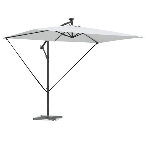 Cantilever Banana Parasol Zand 294 x 200 x 254 cm