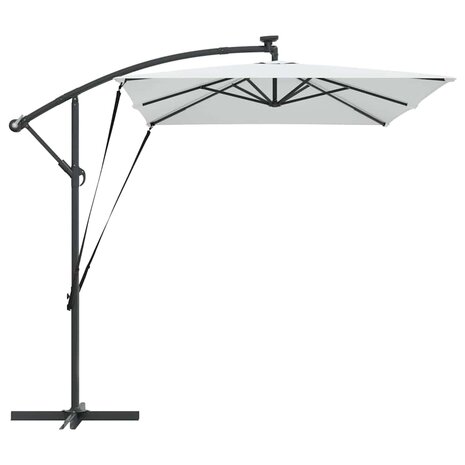 Cantilever Banana Parasol Zand 294 x 200 x 254 cm