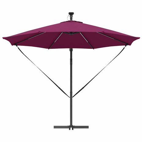 Cantilever Banana Parasol Bordeauxrood 294 x 294 x 248 cm