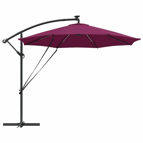 Cantilever Banana Parasol Bordeauxrood 294 x 294 x 248 cm