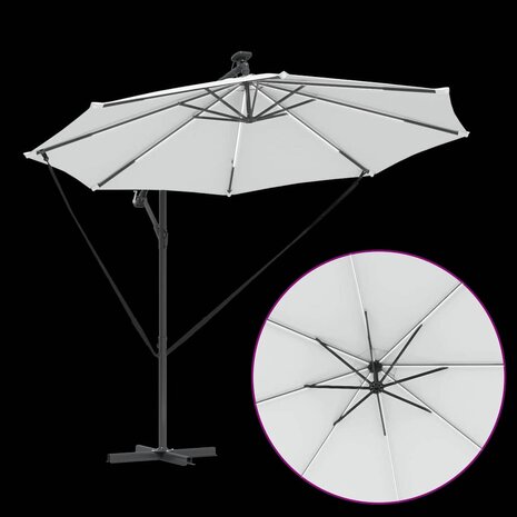 Cantilever Banana Parasol Zand 294 x 294 x 248 cm
