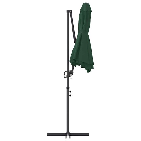 Tuin Cantilever Parasol Groen 372 x 198 x 243 cm