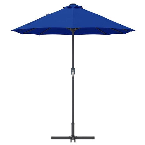 Tuinparasol Blauw 370 x 197 x 239 cm Poedergecoat staal