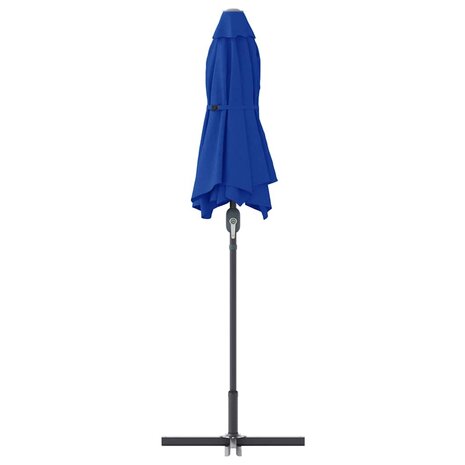 Tuinparasol Blauw 370 x 197 x 239 cm Poedergecoat staal