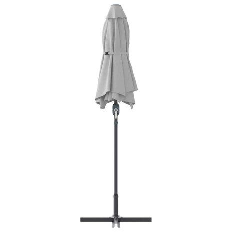 Tuinparasol Zand 370 x 197 x 239 cm Poedergecoat staal