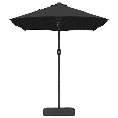 Tuinparasol Zwart 385 x 209 x 244 cm Stof