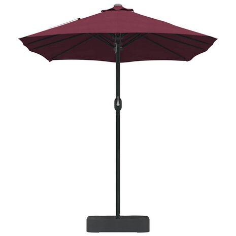Tuinparasol Bordeauxrood 385 x 209 x 244 cm Stof