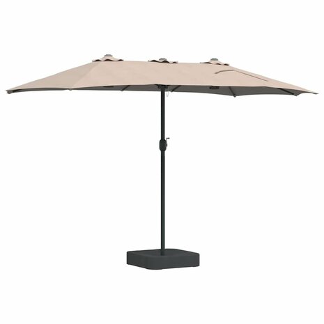 Tuinparasol Taupe 385 x 209 x 244 cm Stof