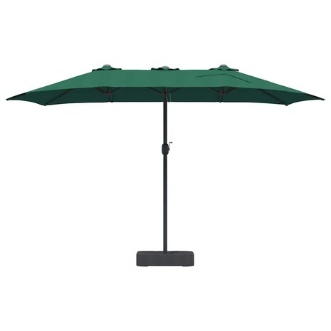 Tuinparasol Groen 385 x 209 x 244 cm Stof