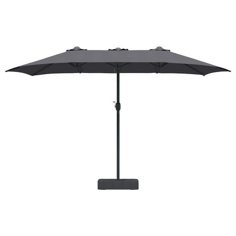 Tuinparasol Antraciet 385 x 209 x 244 cm Stof