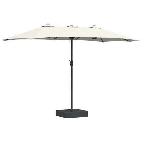 Tuinparasol Zand 385 x 209 x 244 cm Stof