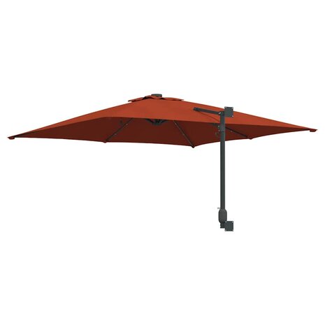 Tuinparasol Terracotta 248.5 x 247.5 x 160 cm Stof